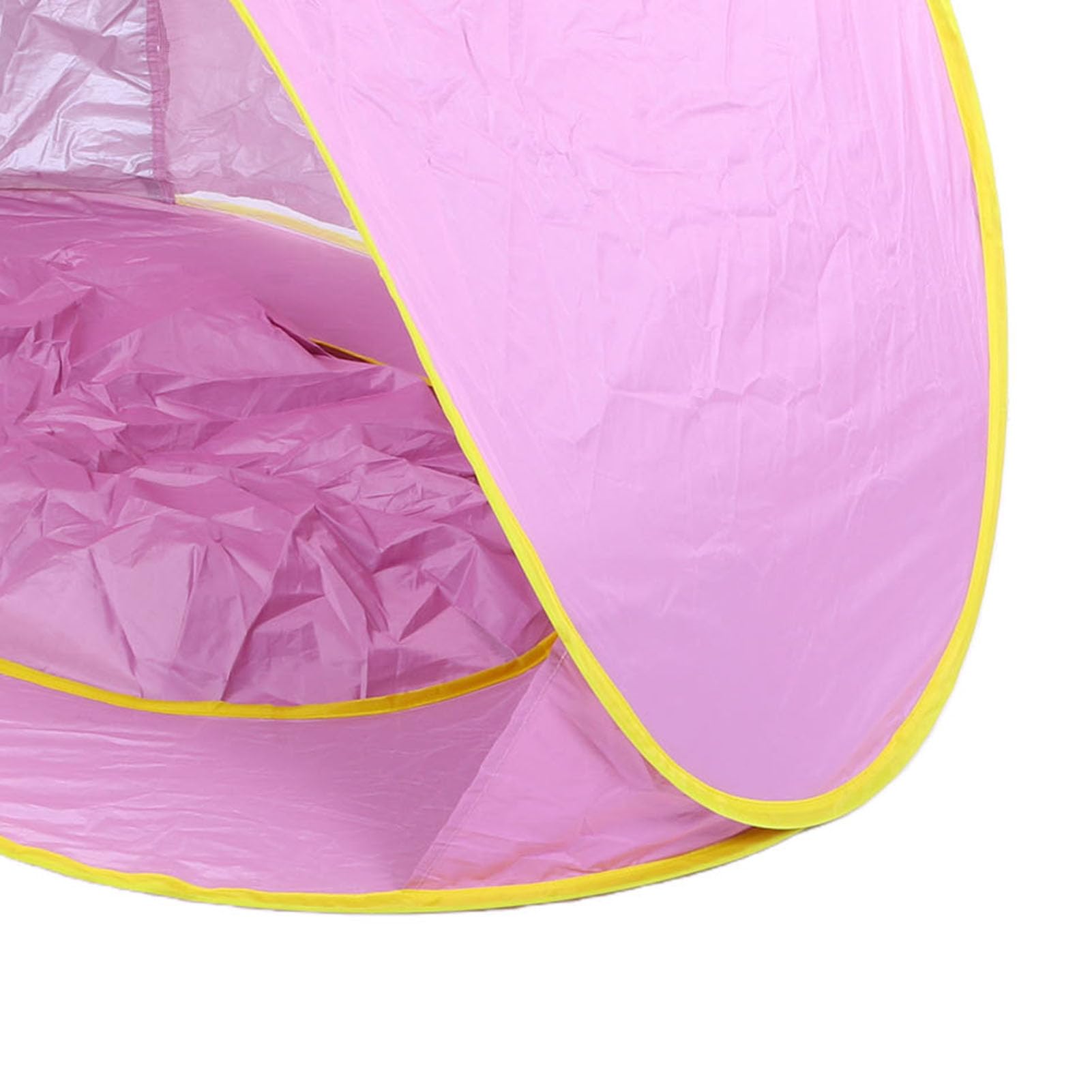 PUSOKEI Tenda da Spiaggia Pop-up con Parasole per Bambini con Piscina, Tenda da Gioco Portatile Leggera per Picnic da Campeggio All'aperto, Rosato