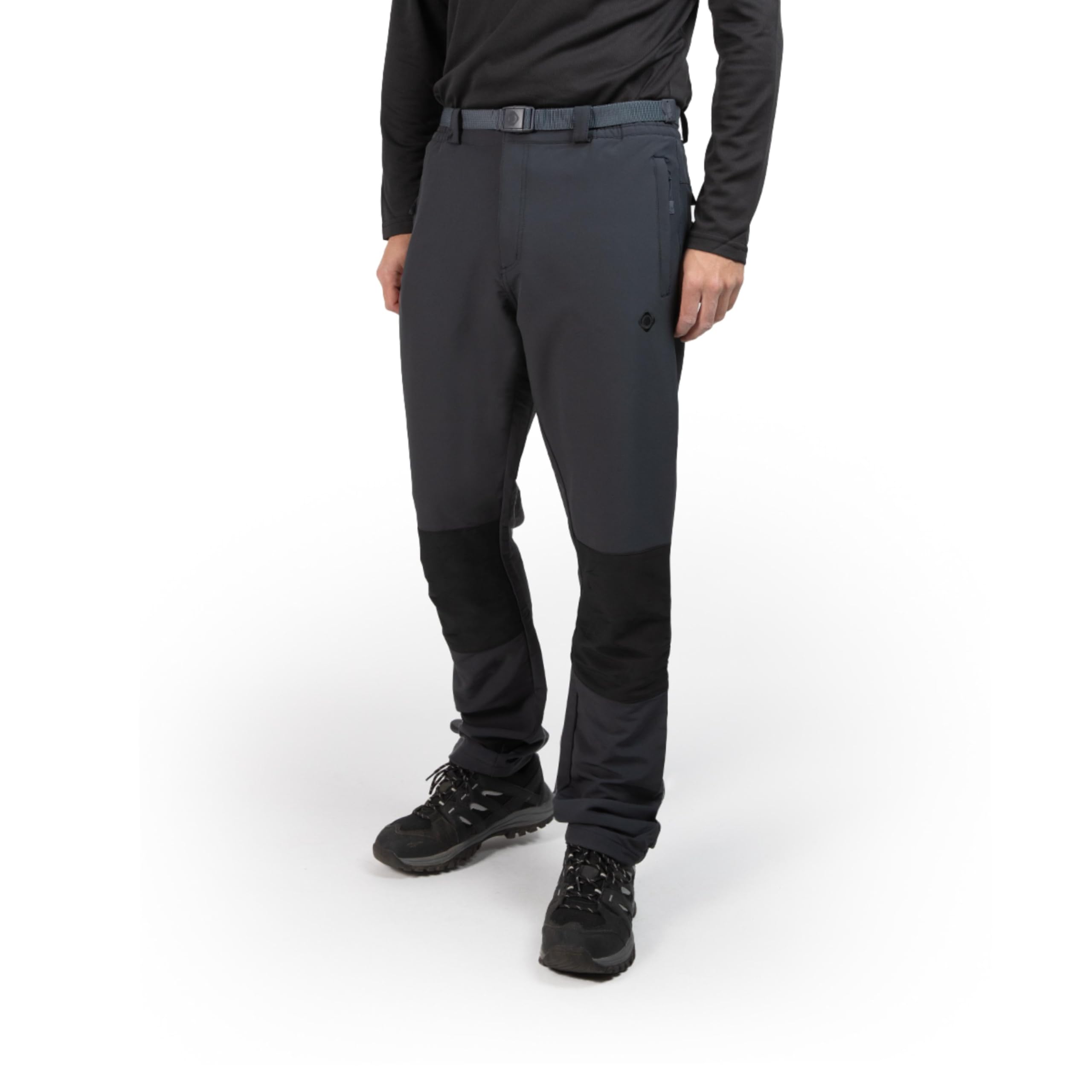Izas - Pantalón de Senderismo para Hombre - Pantalón Trekking Impermeable y con Bolsillos de Cremallera - Bajo Ajustable Que Protege del Frío - Secado Rápido - Chamonix FW