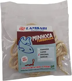 Isca Minhoca Turbinada Pronta Para Pesca De Tilápia Lambari