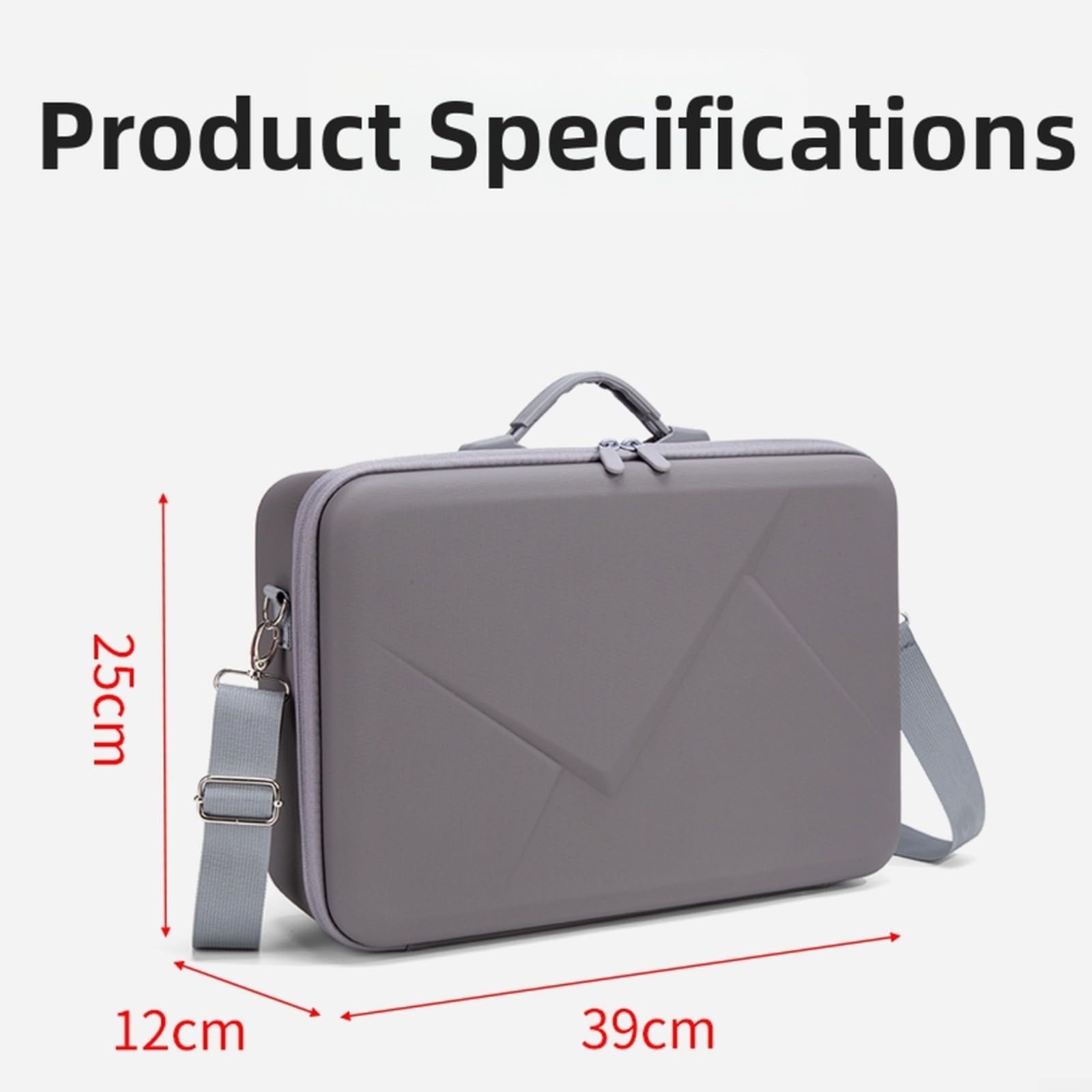 Custodia per DJI Avata 360, 25 x 12 x 39 cm, in robusto tessuto PU, con tracolla e scomparti, ideale per accessori per droni in viaggio (set Somatosensory set)