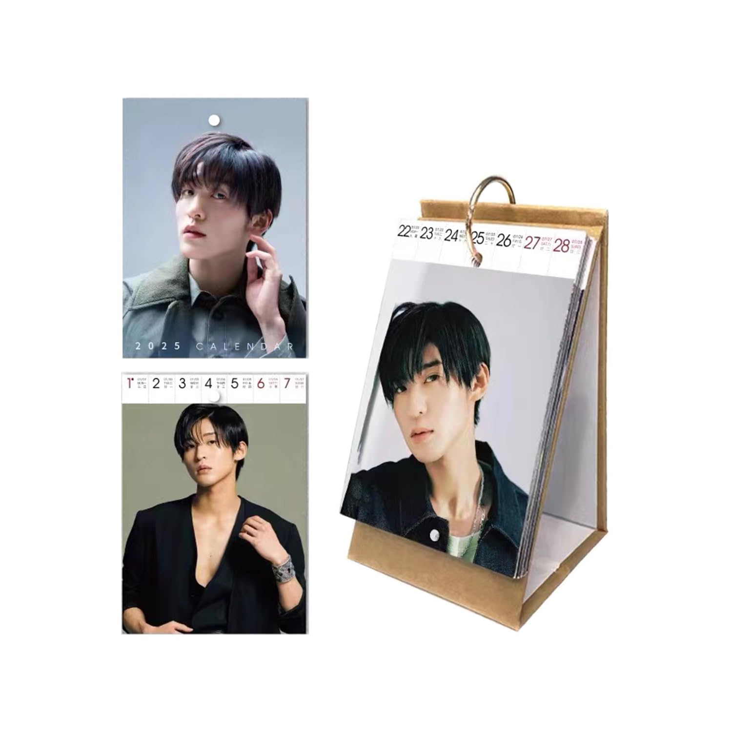 新品未開封　Man目黒蓮　アクスタ　カレンダー　切り抜き　特典　シール Amazon.co.jp: 目黒蓮 2026年 卓上周カレンダー グッズ スノーマン