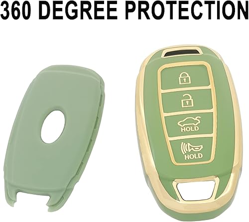 Miniatura 3 de Funda de cubierta para llavero compatible con Hyundai Kona Santa Fe Elantra GT Veloster Accent Venue 2019 2020 2021, soporte para control remoto