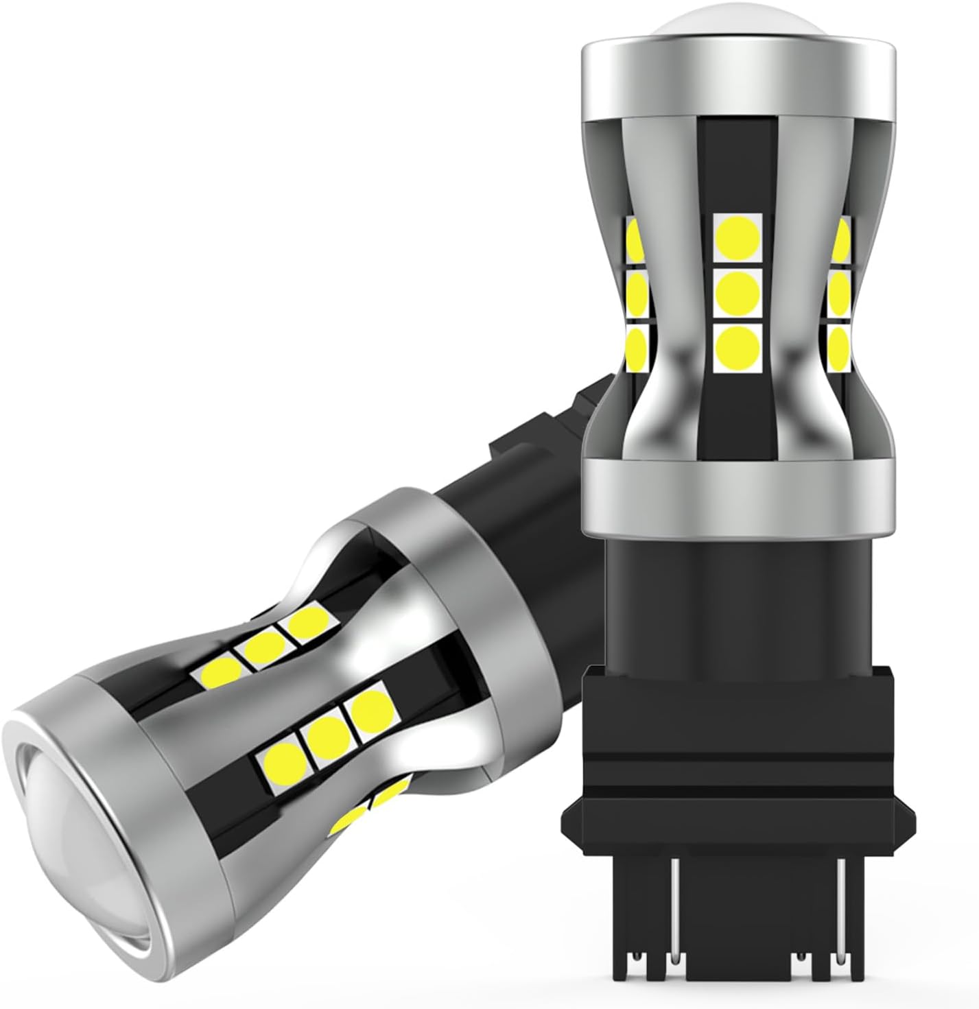 3156 LED Reverse Backup Light Bulbs for Ford F150 2004 2005 2006 2007 2008 2015 2016 2017, 6000K Cool White SMD 3030 OEM Replacement 3157 Plug and Play, Pack of 2