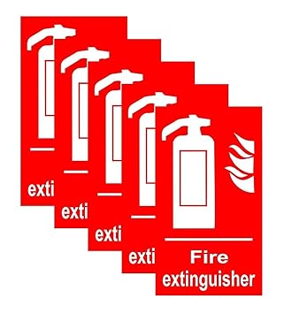KREEPO fire Extinguisher Sticker (Pack of 5)