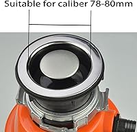 Vista 3 de Raspador de basura de 3.07 a 3.15 pulgadas, herramienta de trituración, colador de desechos de basura, raspador de alimentos, tapón/colador