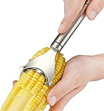 Stainless Steel Corn Peeler - Cob Stripper Tool Thresher Removes Kernels in Seconds - Kitchen Gadget
