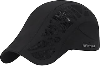 Tachiuwa Boné de beisebol Mesh Boné de beisebol leve ajustável com viseira boné de corrida casual boné plano para viagens, pesca, ciclismo, unissex, homens e