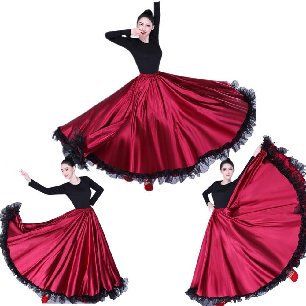 Jupe de danse espagnole fluide pour femme qui cherche confort et amplitude de mouvement