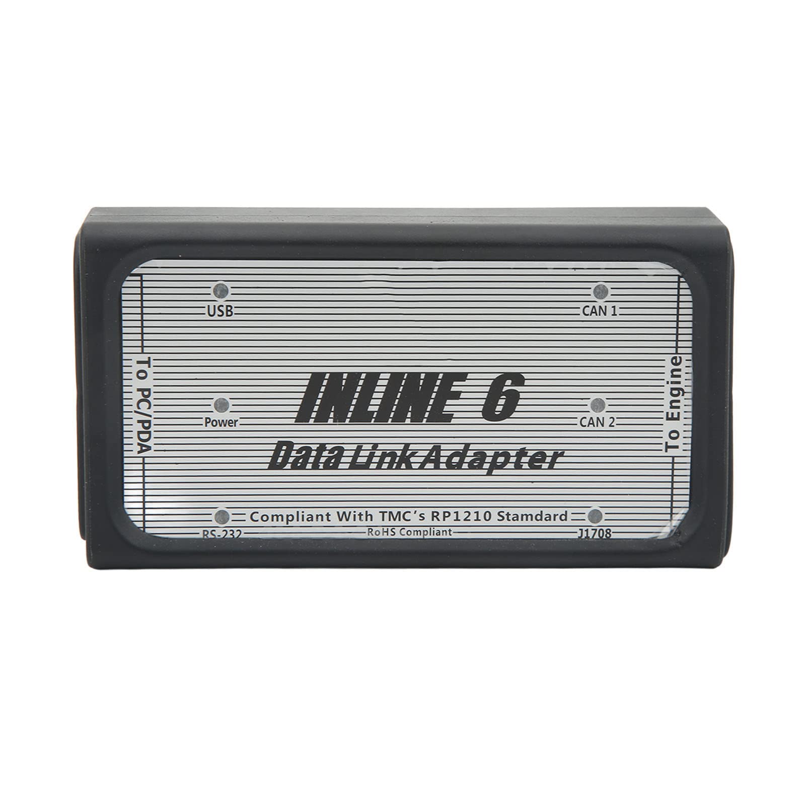 Kit Adattatore Collegamento Dati Inline 6, Porta USB per Scanner per Camion per Impieghi Gravosi Porta Seriale PC RS 232 SAE J1708 J1587 per Veicolo (con scatola portaoggetti)