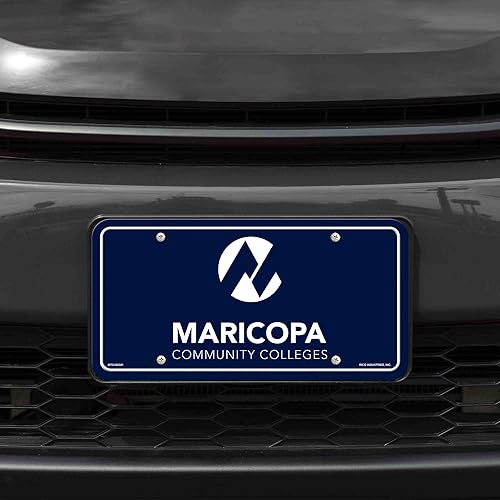 Miniatura 122 de NCAA etiqueta de metal para auto, negro