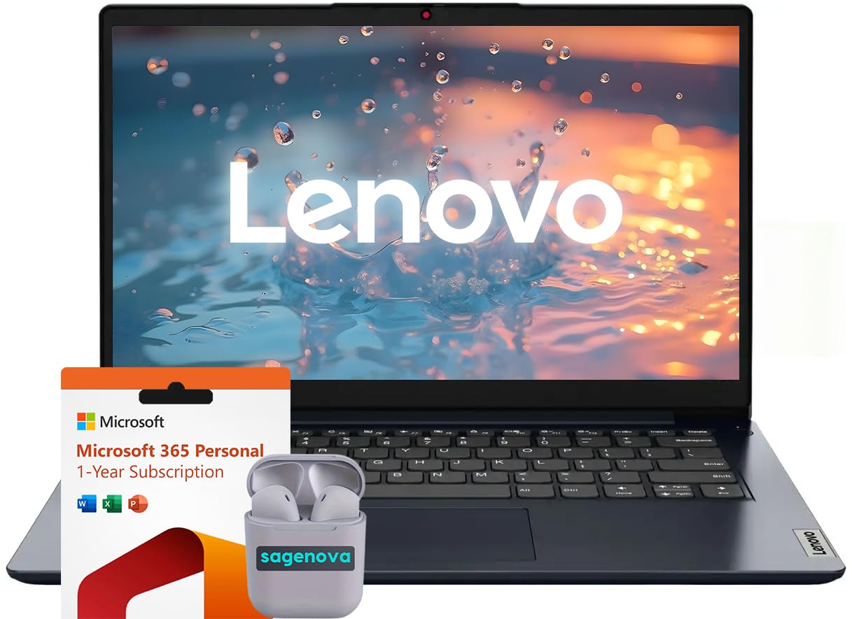 Lenovo IdeaPad Laptop Computer, 15.6" FHD IPS Touchscreen Laptop, Intel Core i5 10-Core, 16GB RAM 1TB Storage (512GB SSD+512GB Docking Station Set), Win 11 Home, SageNova Earphones, Abyss Blue