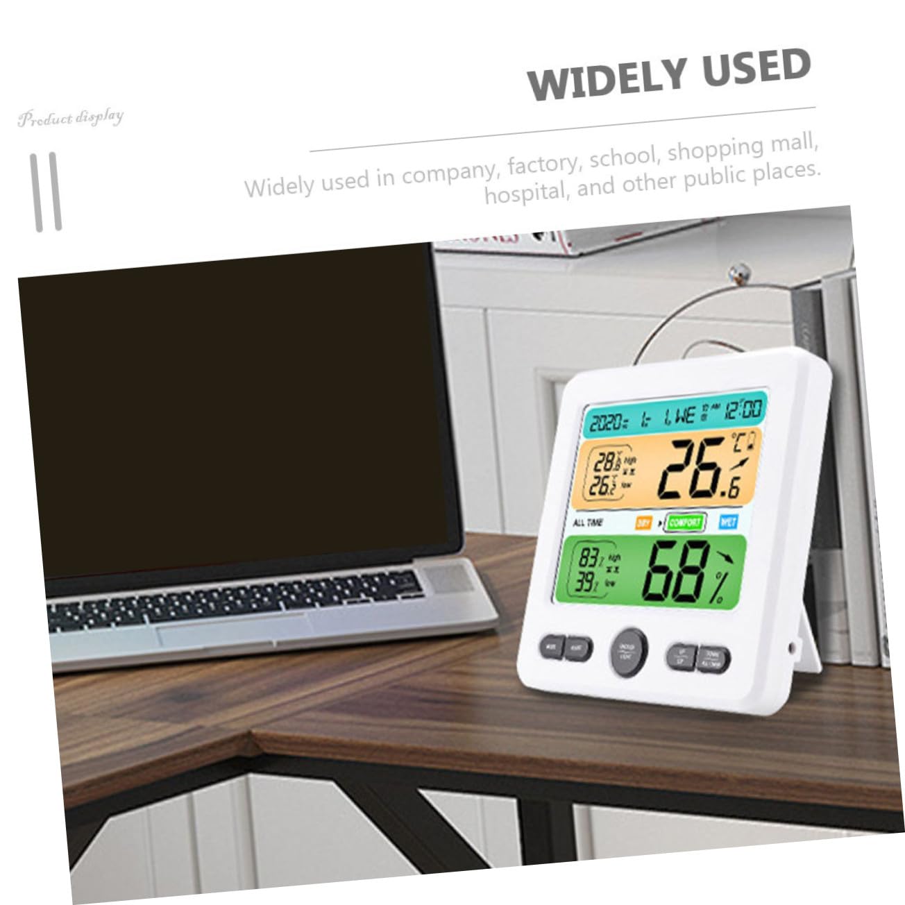 UPKOCH Igrometro Digitale Sensore di Umidità e Temperatura Misuratore di Umidità per Interna Indicatore di Temperatura Interno