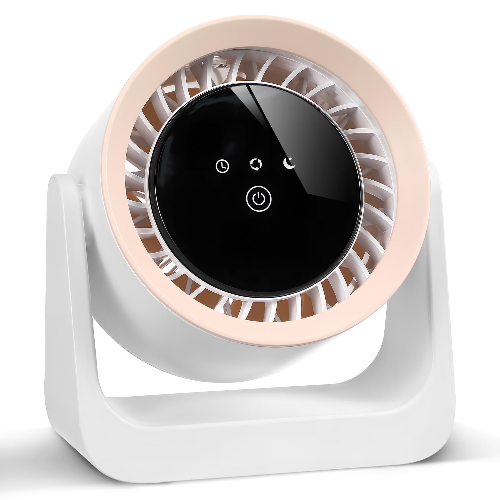 Ciieeo Ventilateur de Bureau Silencieux Portable Abs Réglable pour Chambre