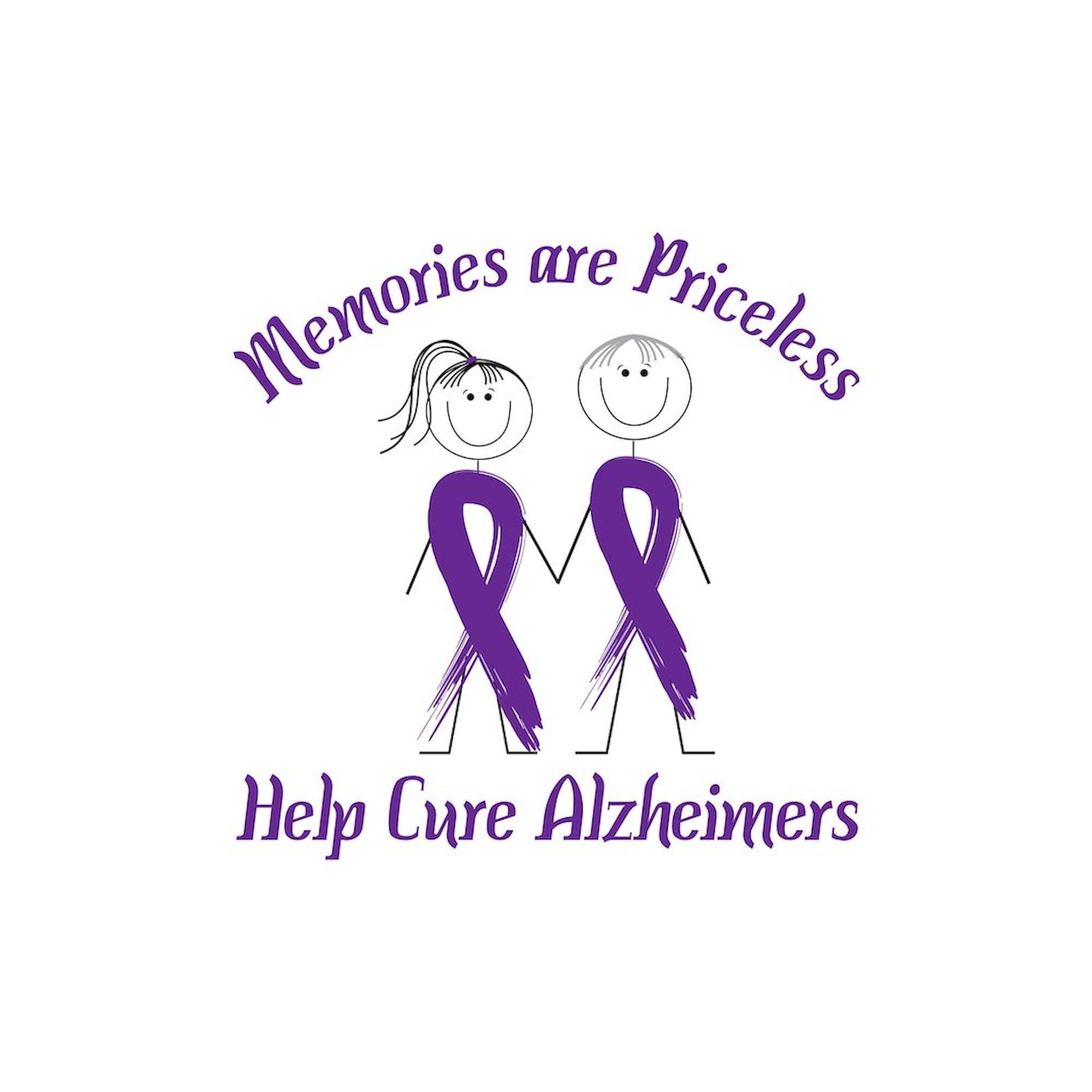 CafePress Memories are Priceless Help Cure Alzheimers Sticke Oval Car Bumper Sticker