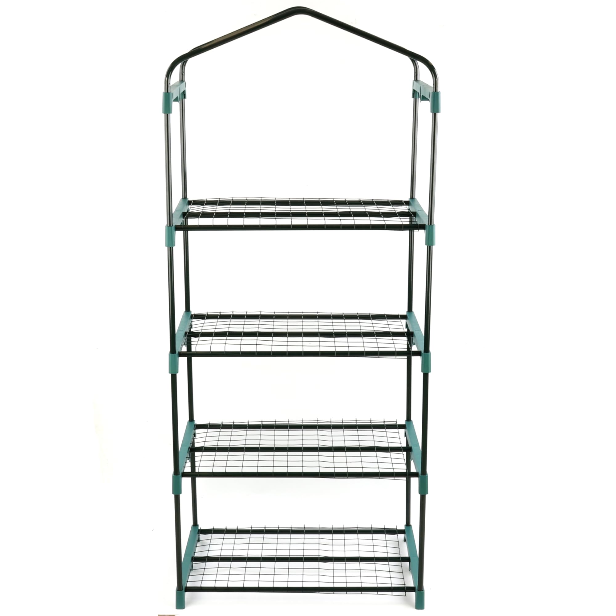 Serra con 4 piani, piccola serra in pellicola con ripiani, porta arrotolabile, 155 x 69 x 49 cm, ideale per balcone, camera, giardino
