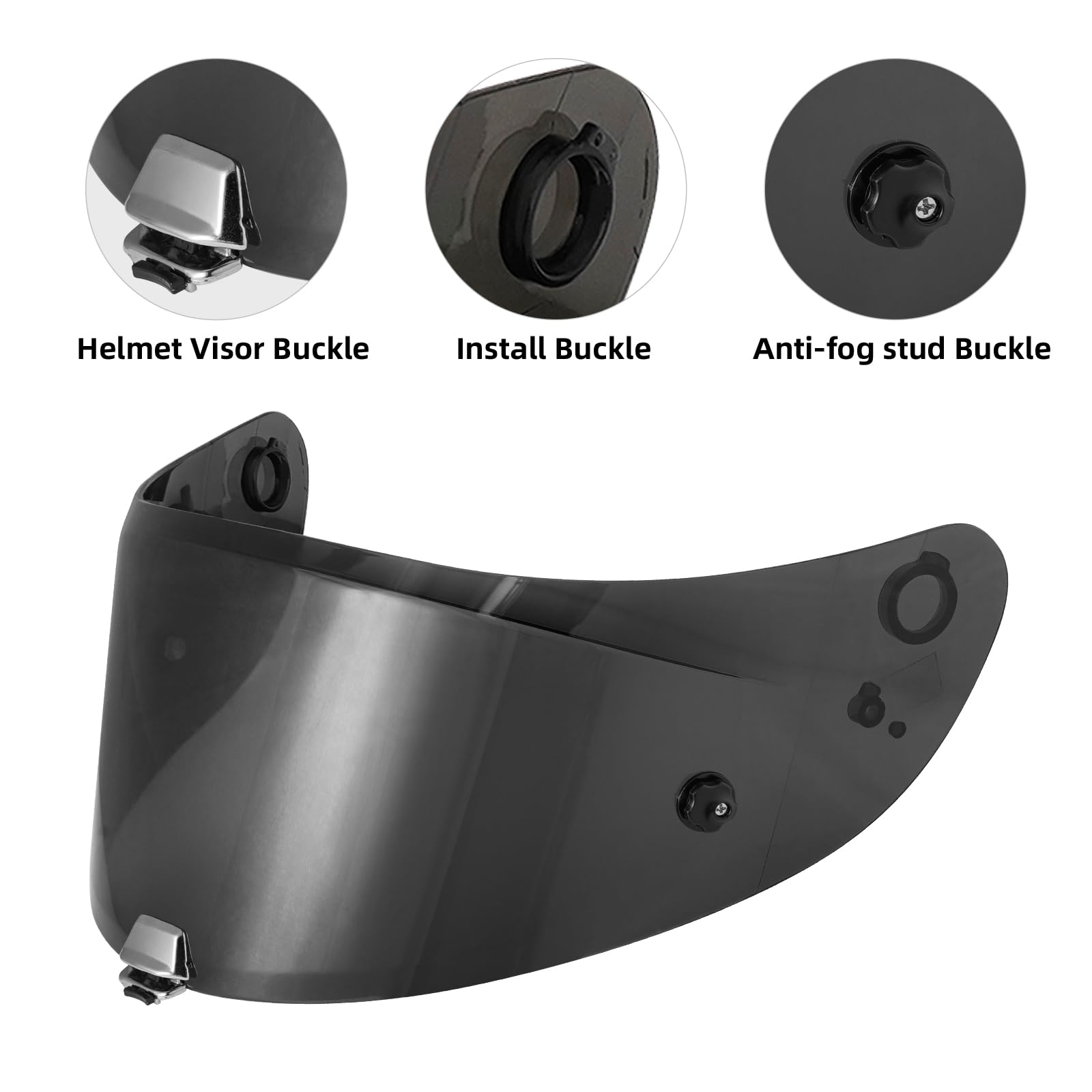 Visière de Casque pour HJ-26/Rpha 70 Visier/Rpha 11 | Visiere Casque Moto Protection Contre Le Vent Moto,Lentille de Remplacement Visiere Casque Moto