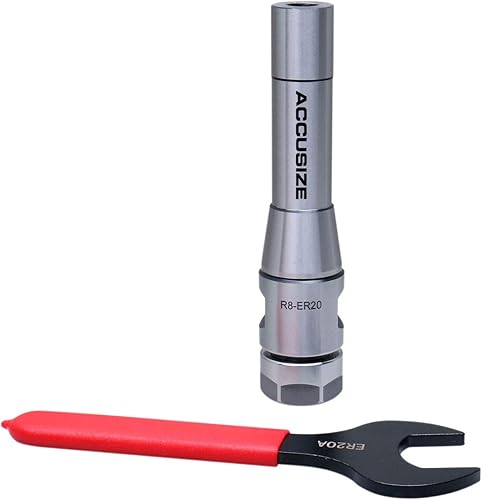 Miniatura 34 de Accusize Industrial Tools R8 Shank Plus 8 Pcs Sistema de Collet Er16, 3/32" - 3/8", 1 Llave en una Caja Ajustada, 0223-0944