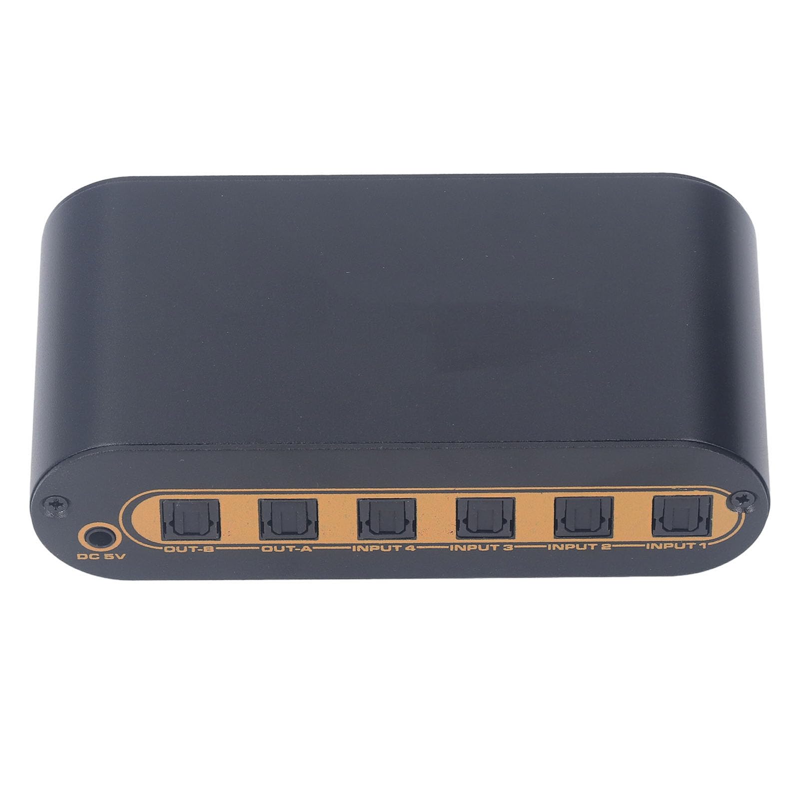 SPDIFSwitchOttico Digitale 4x2, SwitcherOttico Digitale per DVD HDTV, Switch Ottici a Matrice SPDIF 4x2 con Telecomando, 4 Ingressi 2 Uscite (Spina europea)