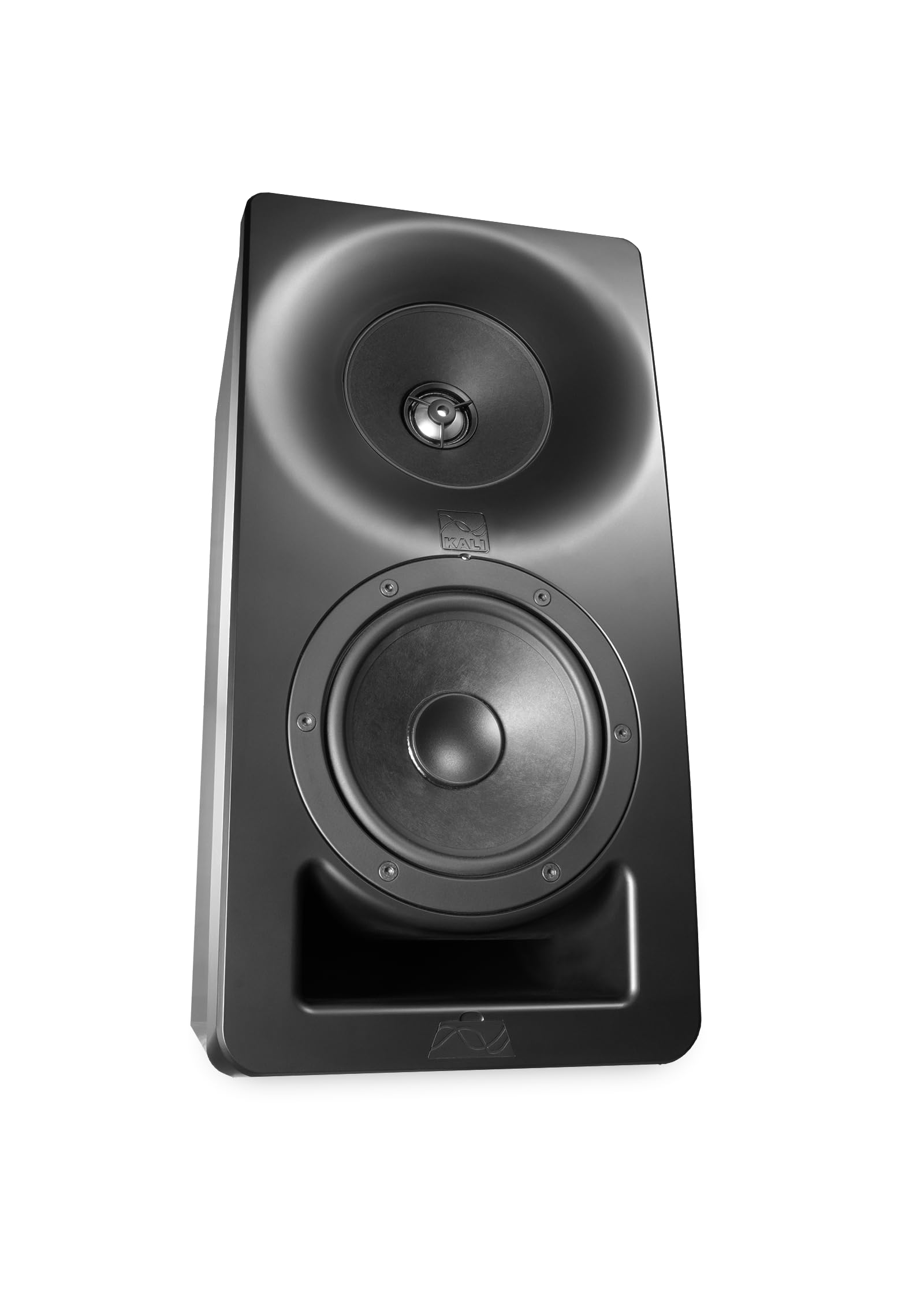 Kali Audio SM-5-C, passiver 3-Wege-Studiomonitor (Hochleistungsbox, 5-Zoll-Tieftöner, 4-Zoll-Mitteltöner, 1-Zoll-Metallkalotten-Hochtöner, professionelle Schallwandler-Technologie), Schwarz