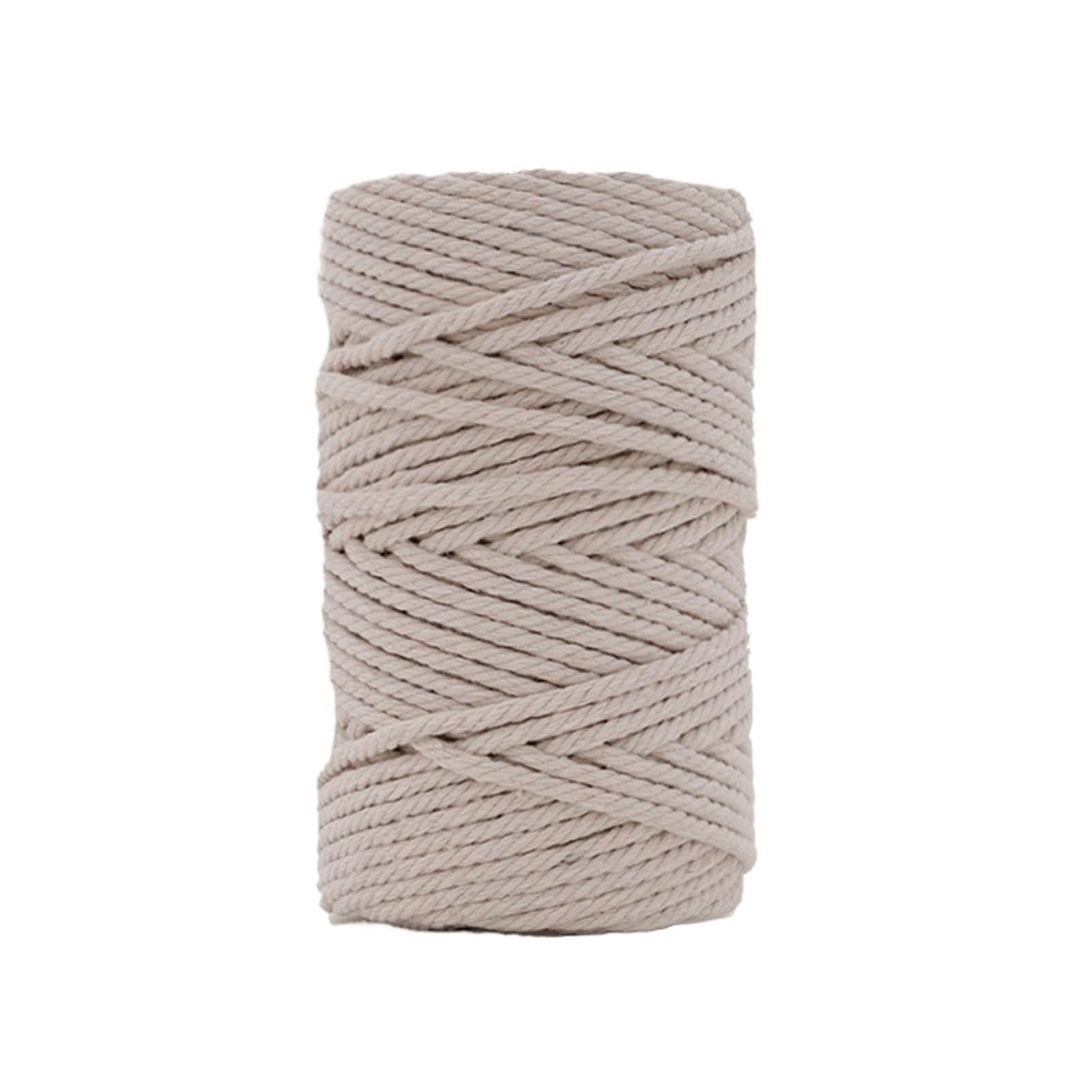 Cotton Macrame Cord 3.0mm Natural & Colorful Core-Spun Cotton Rope 50 Yards Macrame Jewelry Making Craft DIY(Color9)