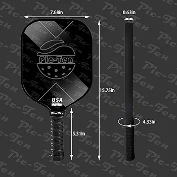 2個セット ピックルボール パドル HTPICK カーボン USAPA承認 Amazon | ピックルボールパドル2個セット、USAPA承認のカーボン
