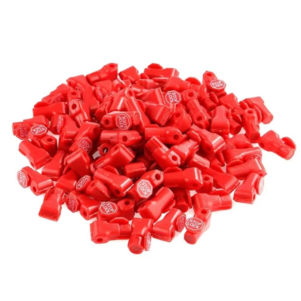 qimoi 100pcs 6mm Anti-Theft Locks Device Retail Shop Supermarket Peg Hook Stop Lock Pegboard Safety Display Hook Lock