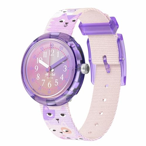 Flik Flak Girl Kids Watch Biosourced Quartz Waterproof Cutie Kitty