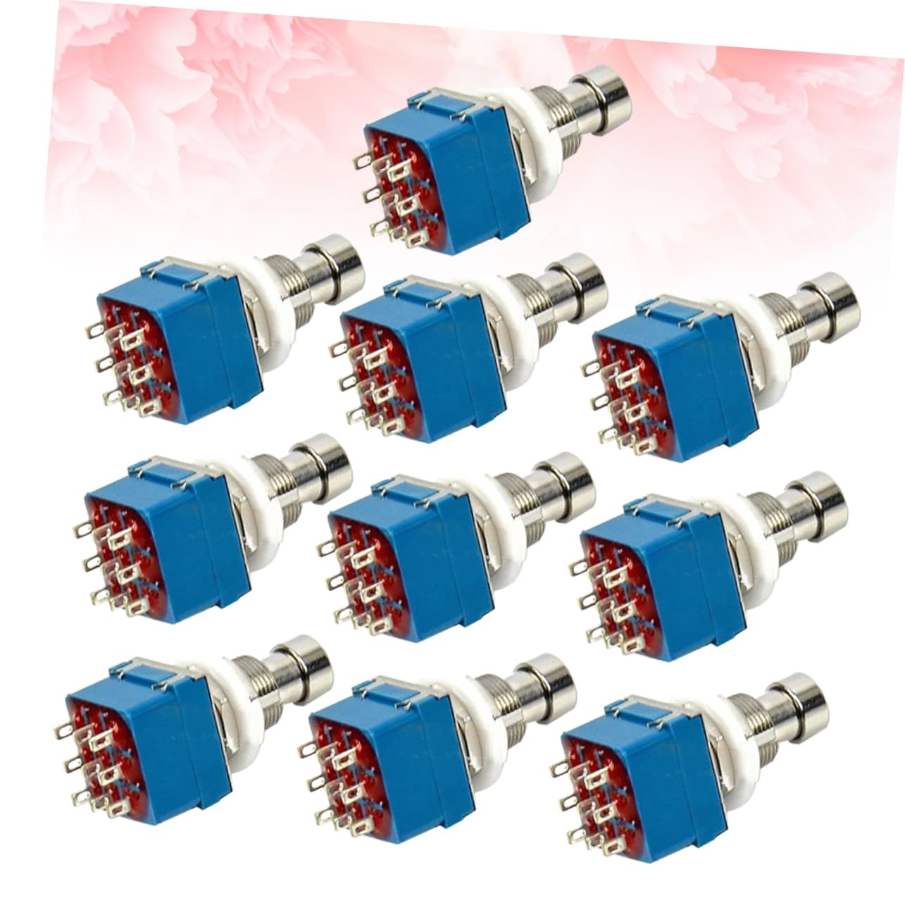 Levemolo Footswitch for Guitar Effects Pedal 10pcs 3pdt Metal Switch Box Rewiring Vintage