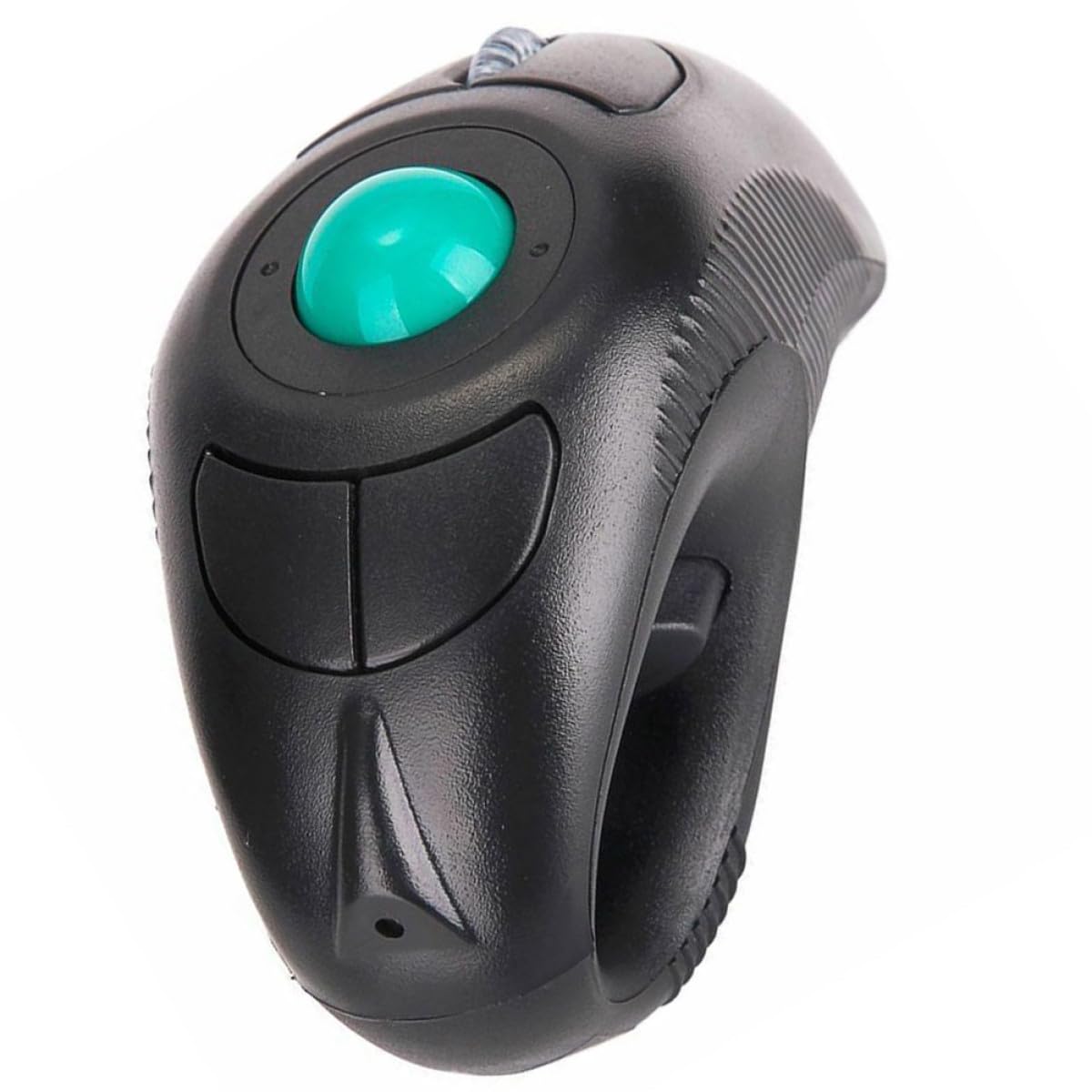 UKCOCO Souris sans Fil Trackball Ergonomique à Commande par Pouce, Design Ergonomique en Plastique Noir, 5 Touches, 1000dpi, Compatible Ordinateur Portable