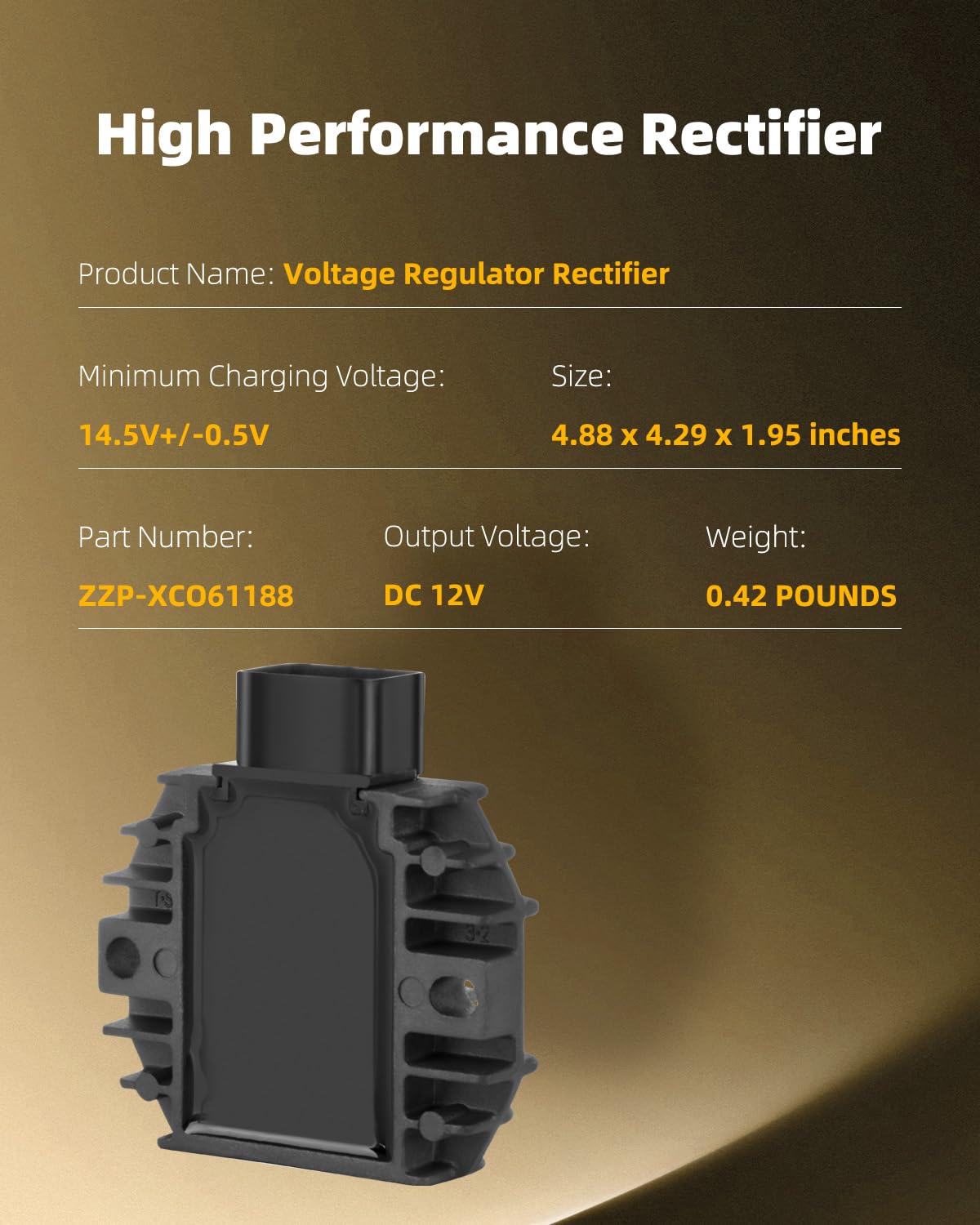 Electric Battery Yamaha JSMANCAVE Voltage Regulator Rectifier 12V