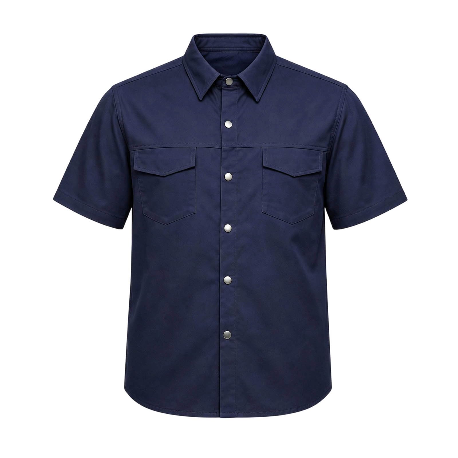 Generisch Set da due pezzi con pantaloni cargo patchwork con camicia tinta unita, abbigliamento casual da uomo