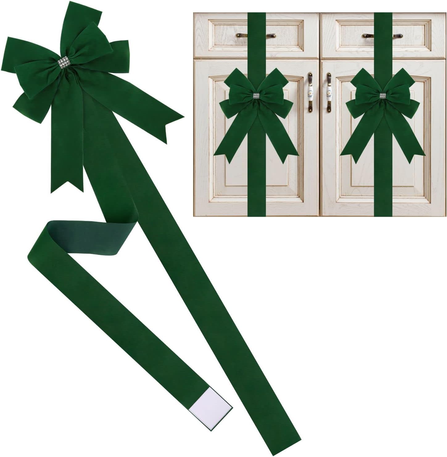 7 Pieces Christmas Door Ribbon Bow Large Christmas