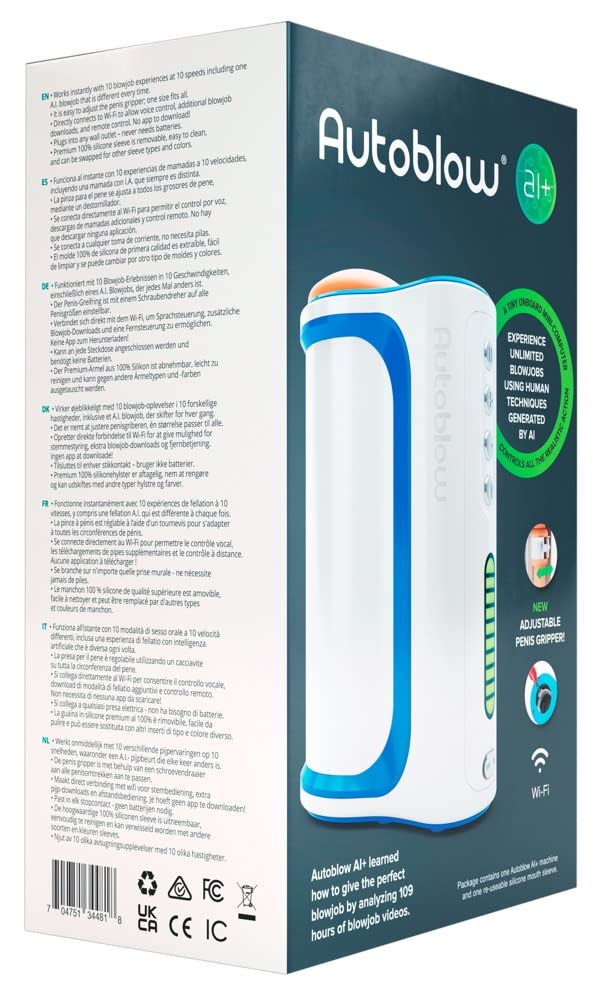 AI+ Automatic Blowjob Machine Masturbator, 1.0 Count