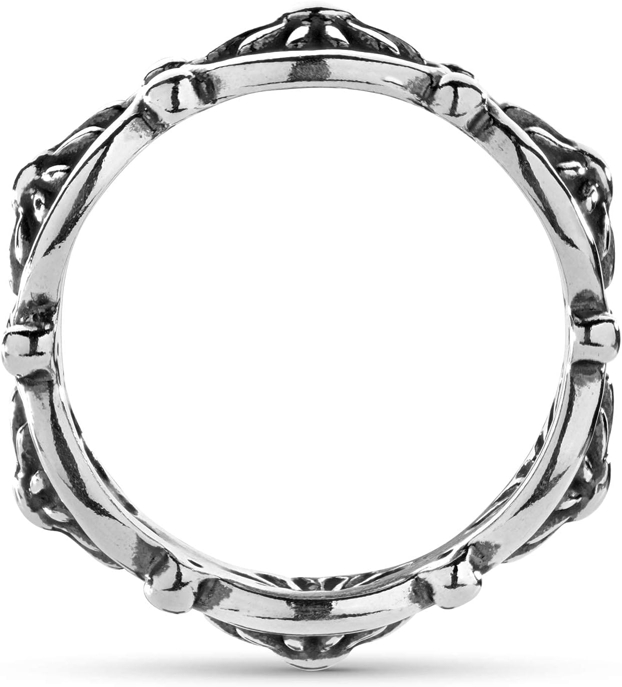 American West Jewelry Sterling Silver Concha Design Ring, Sizes 5 to 10