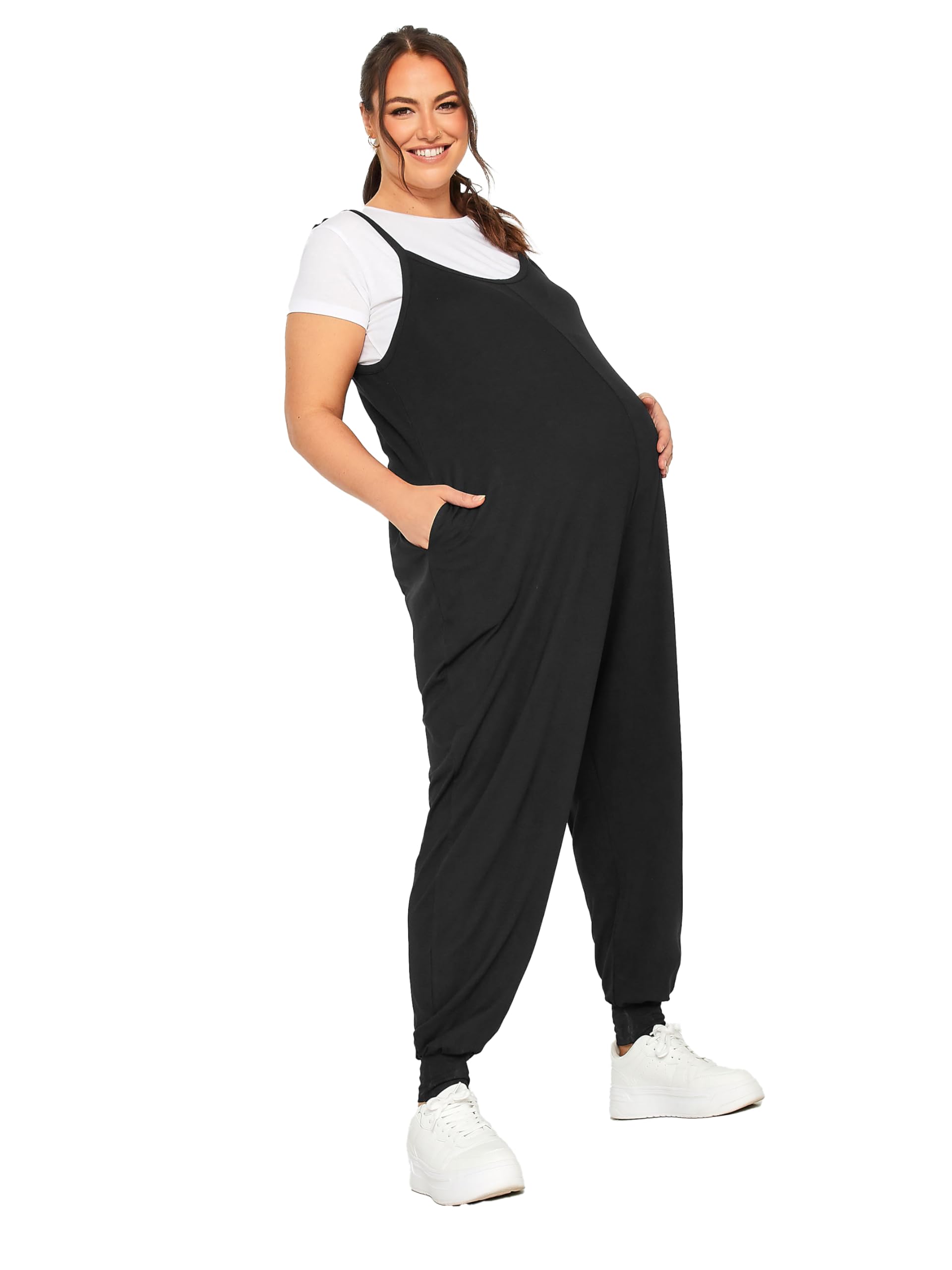 Yours Bump It Up Maternity Curve Oversized Jumpsuit - Women's - Plus Size Curve