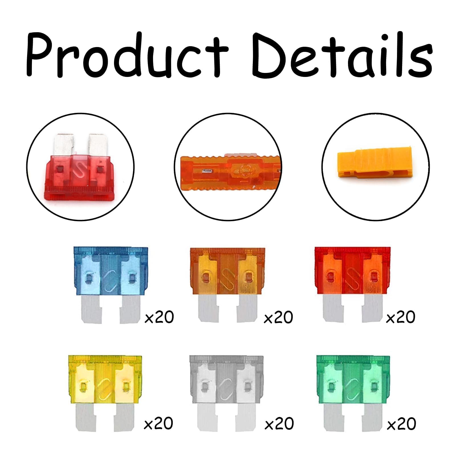 12V 30A Car Audio & Video Fuses & Fuse Holders 12-Piece Caravan ...