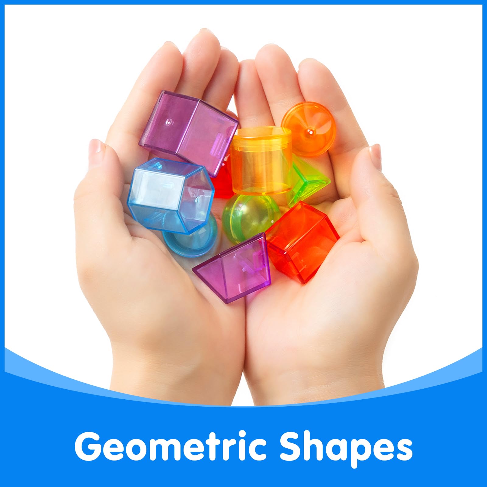 Snapklik.com : Odoorgames 60 Pcs 3D Shapes For Teaching