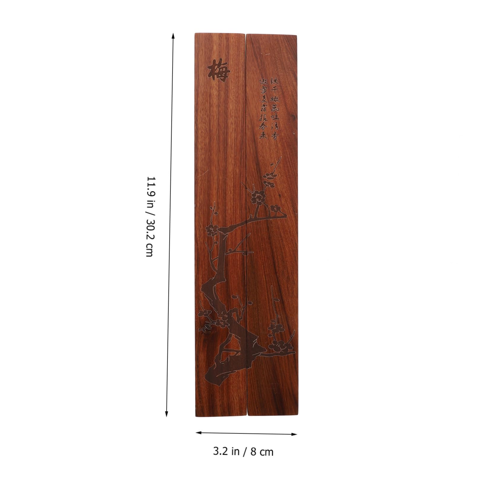 Mipcase 2pezzi Fermacarte Legno Per Calligrafia Stile Elegante e Compatto Per Ufficio e Casa Pesi Per Legno Massello Accessori Per Decorazione Desktop Per Artisti e Studenti Di Calligrafia