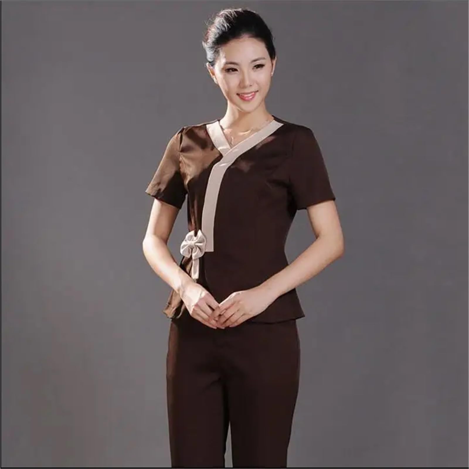 Indumenti per Infermieri Divise da Massaggio for Donne, Salone di Bellezza, Spa, Lavoro, Pantaloni, Estetista
