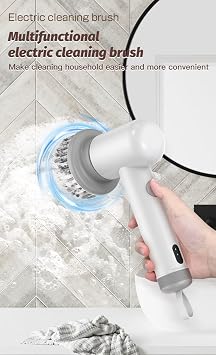 Synoshi Power Spin Scrubber Power Spin Scrubber Electric Spin Scrubber Cordless for Tile Sink Bathroom Floor Grout Countertop