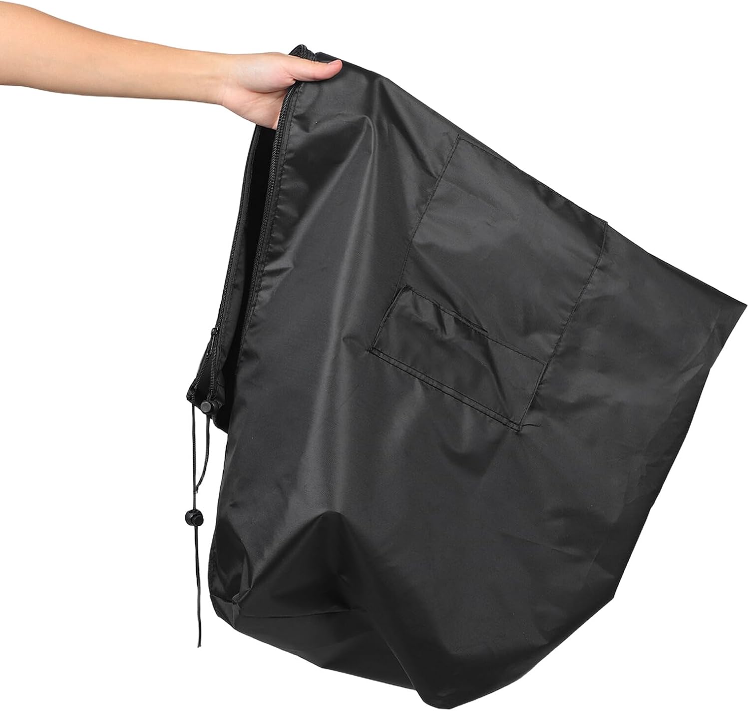 DOITOOL Patio Heater Cover with Pocket and Zipper, 420d Oxford Fabric Dustproof Storage Cover for Indoor and Outdoor Standing Heater, 32x26x104cm Black