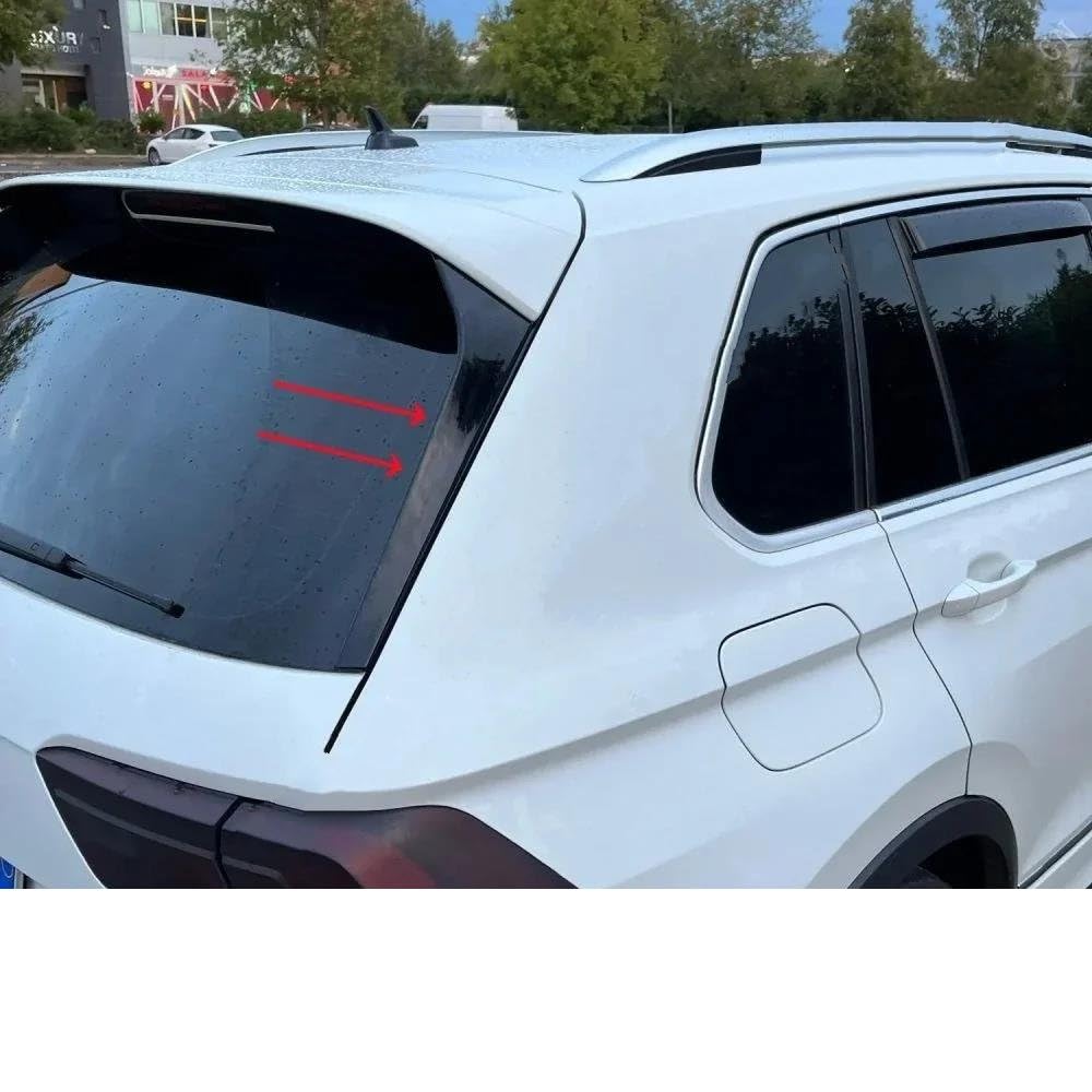 Laterale Lunotto Posteriore Ala Trim Per VW Per Tiguan Per MK2 Per TSI Per TDI Per R Per Line 2017-2023 Baule Posteriore Ala Di Coda Bodykit Tuning | Carbon Look