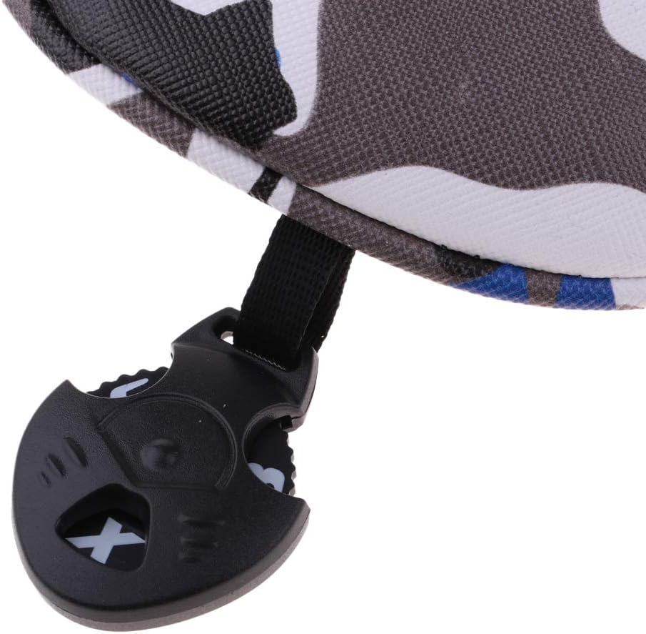 Pack of 4 Waterproof PU Golf Head Protector Camo Pattern No. 1 3 5 UT Wood Headcovers Interchangeable No. Tag