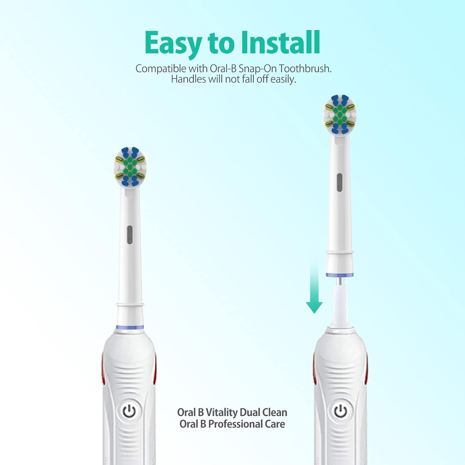 Replacement Toothbrush Heads for Oral b Braun, FDMDAF Professional Electric Toothbrush Heads, Brush Heads Refill Compatible with Oral b 7000/Pro 1000/9600/ 5000/3000/8000 (8 Packs)