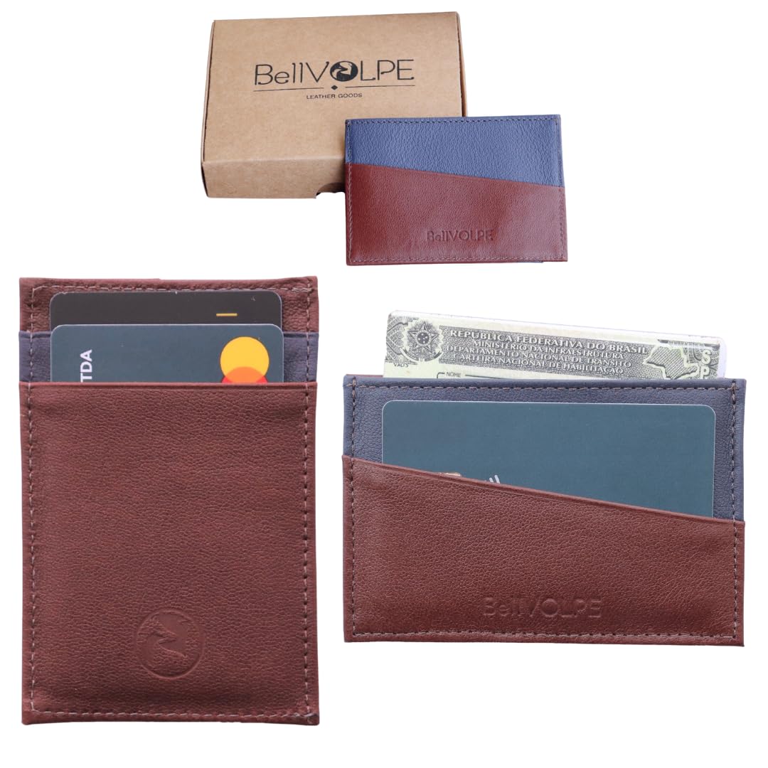 Carteira Masculina Feminina Porta Cartões Slim (Havana/Marinho) em promoção! Veja a oferta e mais achadinhos de Carteiras & Cintos 7 Hoje é o melhor dia para comprar Carteira Masculina Feminina Porta Cartões Slim (Havana/Marinho) com aquele preço maroto! Promoção! Aproveite a oferta! 7