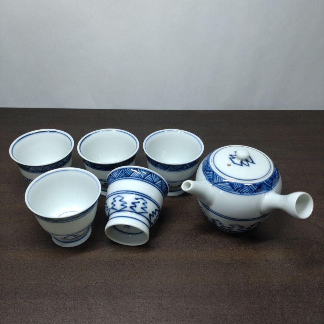 Amazon.co.jp: 高橋道八 作 染付 煎茶器(煎茶碗五客急須) : おもちゃ