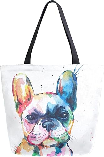 Vista 129 de ALAZA Bolsa de lona grande reutilizable con asas, resistente, lavable, Multi 19