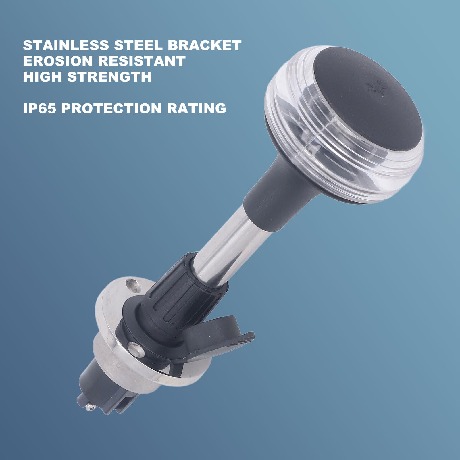 Luce Di Poppa LED Per Barche - 12V Impermeabile IP65 In Acciaio Inox