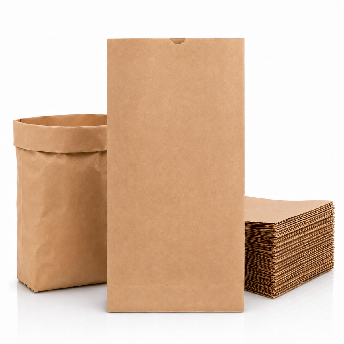 verpacking bolsas de papel kraft 23 x 37 cm Marrón con fondo cuadrado 9 cm [tamaño y cantidad a elegir] apto para alimentos papel kraft bolsas de regalo fondo plano 1000 unidades