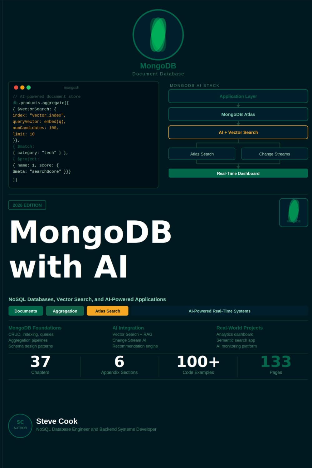 MongoDB with AI: A Complete Beginner's Guide to MongoDB, NoSQL Databases, Real-Time Applications, and AI-Powered Data Systems
